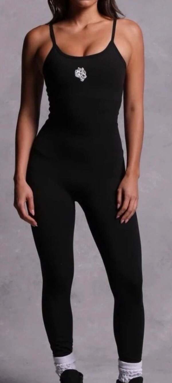 Darc Sport Black Long Leg Bodysuit Romper Jumpsuit Size Small
